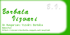 borbala vizvari business card